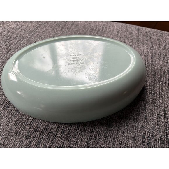 Mint Green Watertown Lifetime Ware Divided Oval Serving Dish 10" Vintage USA-Mad - Picture 2 of 5